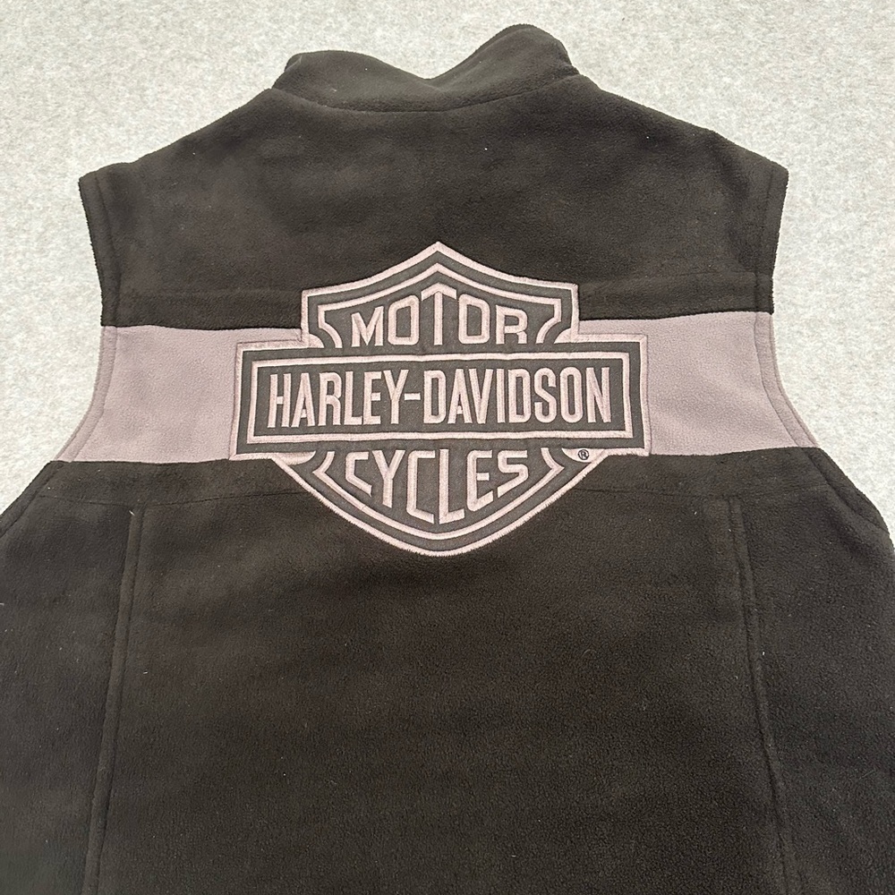 Harley-Davidson Black Vest Shield Logo - Picture 3 of 6